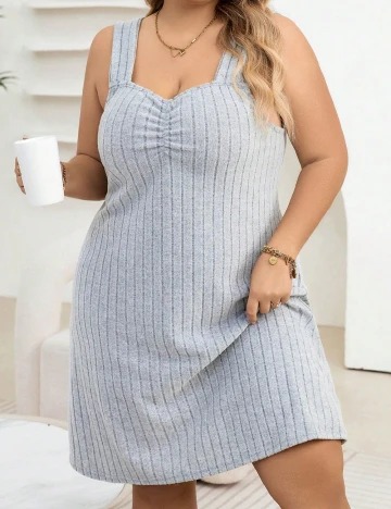 Rochie de noapte SHEIN CURVE, gri