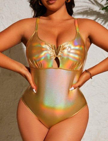 
						Costum SHEIN CURVE, auriu