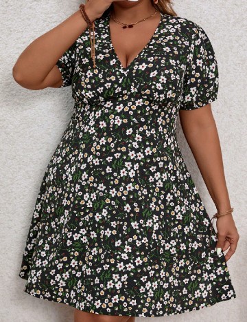 
						Rochie scurta SHEIN CURVE, floral print