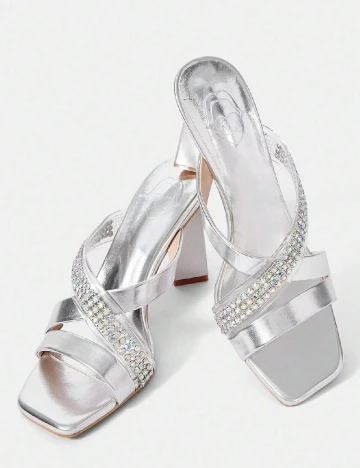 Saboti SHEIN, argintiu