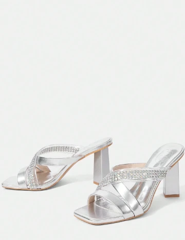 Saboti SHEIN, argintiu