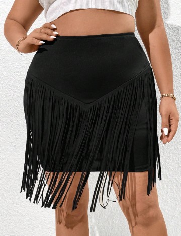 
						Fusta SHEIN CURVE, negru