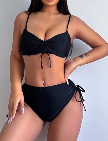 
						Costum de baie SHEIN, negru