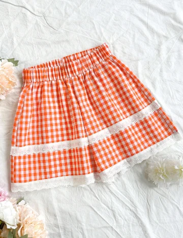 Pantaloni scurti SHEIN, portocaliu