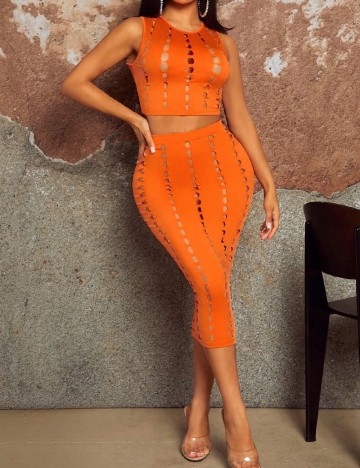 
						Compleu SHEIN, portocaliu