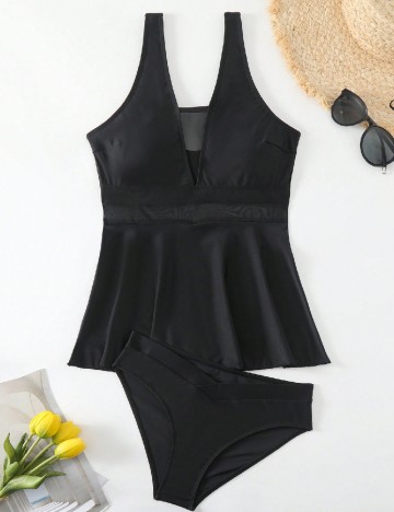 
						Costum de baie SHEIN, negru