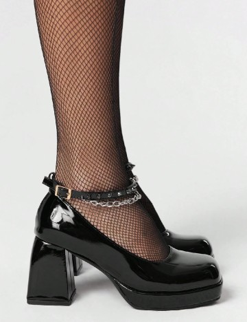 Pantofi Romwe, negru