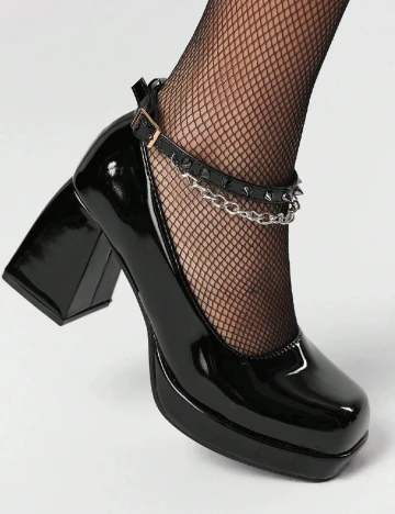 Pantofi Romwe, negru