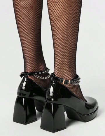 Pantofi Romwe, negru