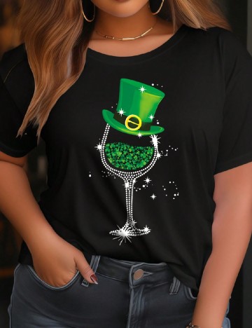 
						Tricou SHEIN CURVE, negru