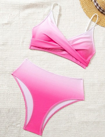 
						Costum de baie SHEIN, roz