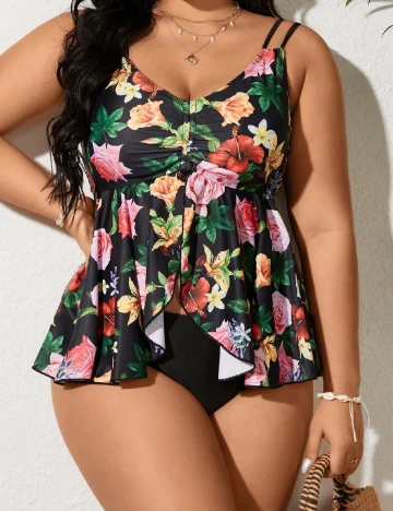 Costum de baie SHEIN CURVE, negru