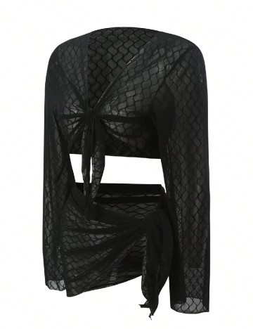 Compleu De Plaja SHEIN, negru