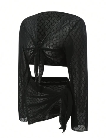 Compleu De Plaja SHEIN, negru