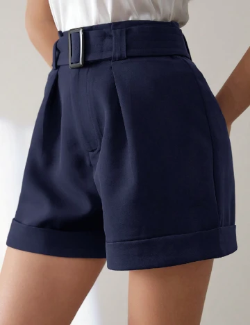 Pantaloni scurti SHEIN, bleumarin