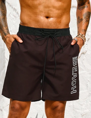 Pantaloni scurti SHEIN, maro