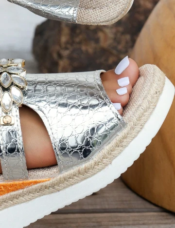 Sandale SHEIN, argintiu