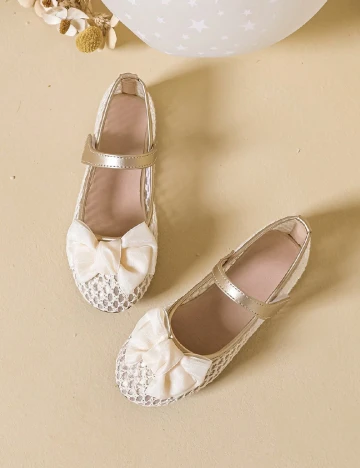 Balerini Shein Kids, ecru/auriu