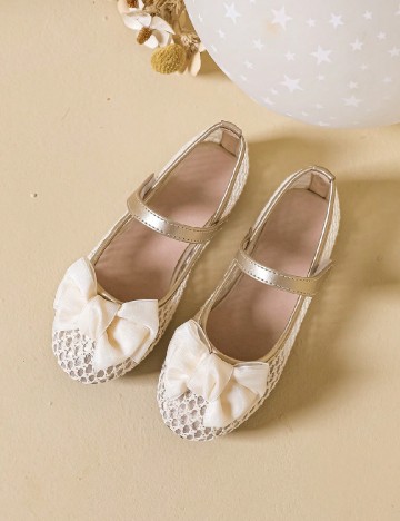 Balerini Shein Kids, ecru/auriu