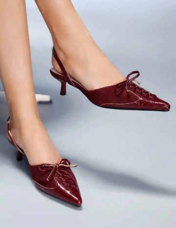 Pantofi Cuccoo, visiniu