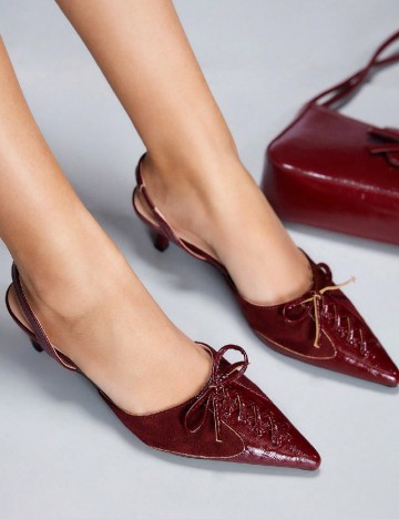 Pantofi Cuccoo, visiniu