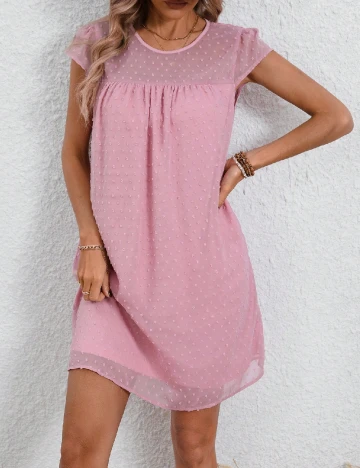 Rochie scurta SHEIN, roz