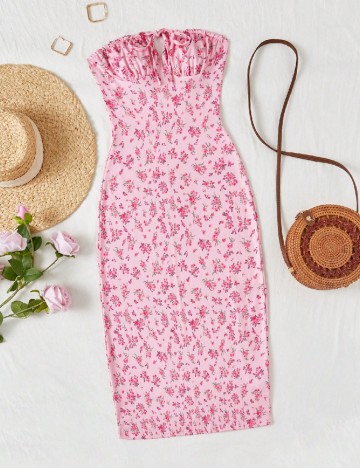 
						Rochie lunga SHEIN, roz