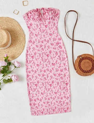 Rochie lunga SHEIN, roz