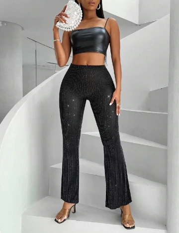 Pantaloni SHEIN, negru