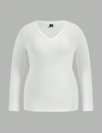 
						Bluza SHEIN CURVE, alb