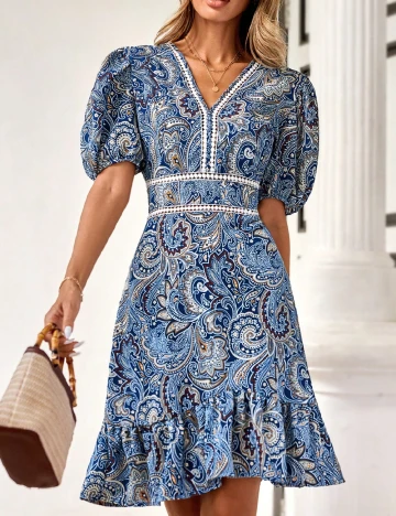 Rochie scurta SHEIN, albastru