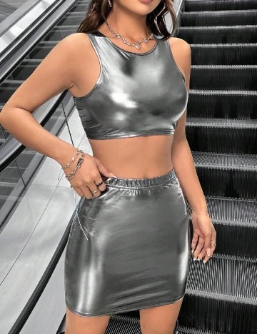 Compleu SHEIN, argintiu