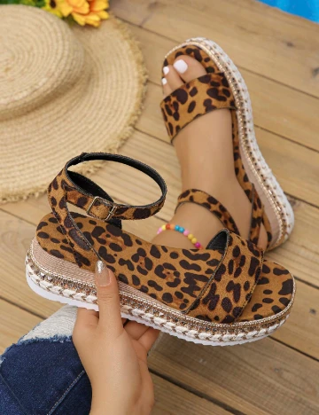 Sandale SHEIN, animal print