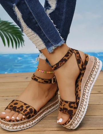 Sandale SHEIN, animal print