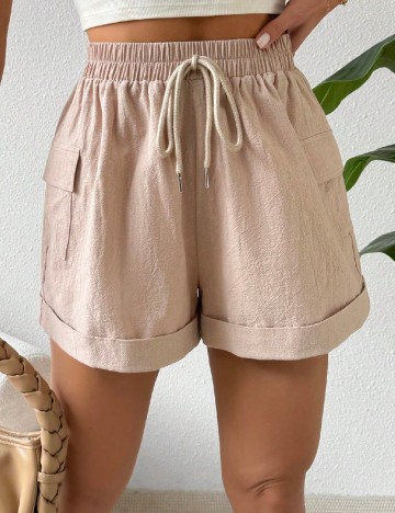 
						Pantaloni scurti SHEIN, maro deschis