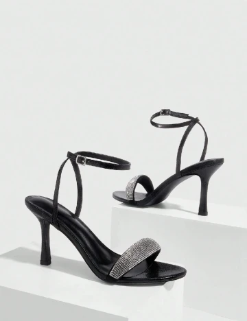 Sandale Cuccoo, negru/argintiu