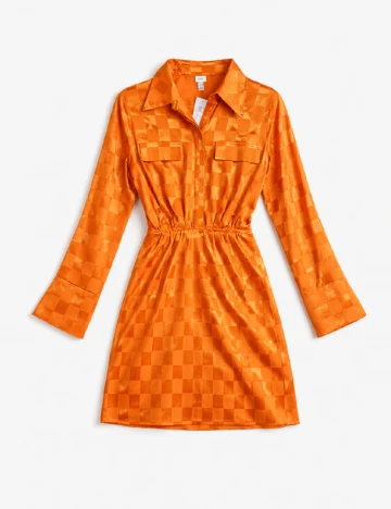 Rochie scurta River Island, portocaliu