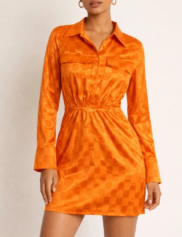 Rochie scurta River Island, portocaliu