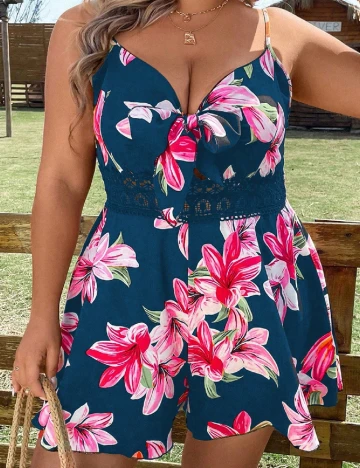 Salopeta SHEIN CURVE, albastru