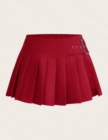 Fusta SHEIN CURVE, rosu