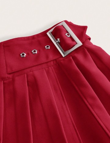 Fusta SHEIN CURVE, rosu