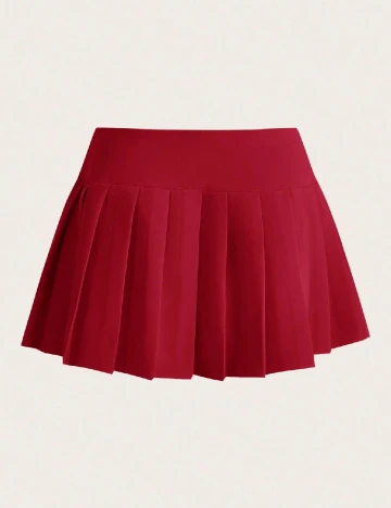 Fusta SHEIN CURVE, rosu
