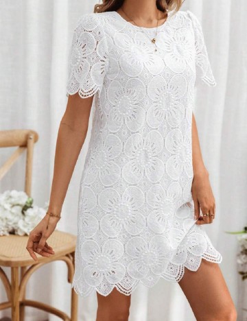 
						Rochie scurta SHEIN, alb