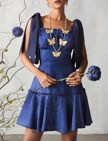 Rochie scurta SHEIN, albastru