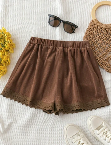 Pantaloni scurti SHEIN, maro