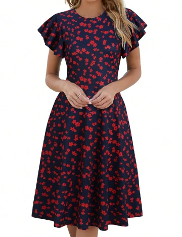 Rochie medie SHEIN, bleumarin