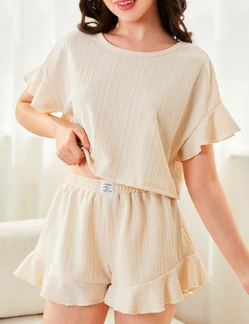 Compleu Shein Kids, crem