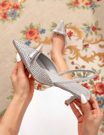 Pantofi Cuccoo, argintiu