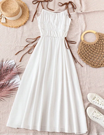 Rochie medie SHEIN, alb