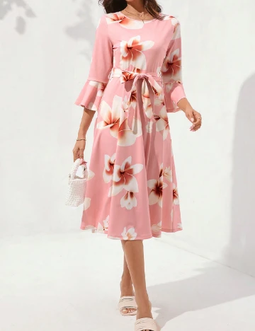 Rochie medie SHEIN, roz